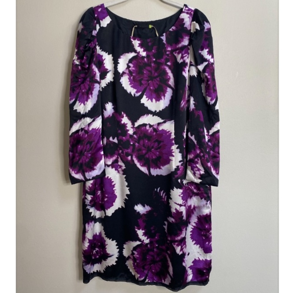 Anthropologie Leifsdottir Belvedere Floral Print Silk Sheath Dress Size 8 - Picture 3 of 16